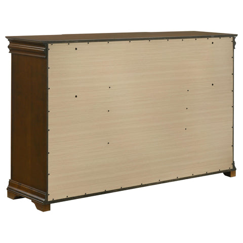Kaelyn 9-drawer Bedroom Dresser Cabinet Brown Cherry