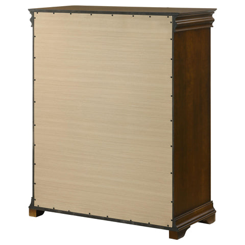 Kaelyn 4-drawer Bedroom Chest of Drawers Brown Cherry