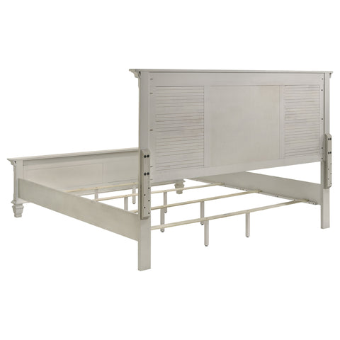 Dorinda 5-piece Eastern King Bedroom Set Distressed White