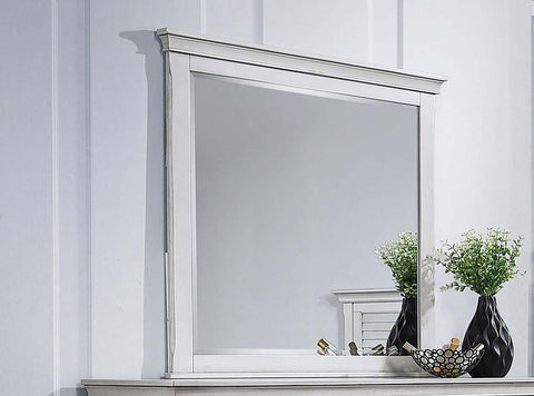 O'Malley Dresser Mirror Distressed WhiteDistressed White
