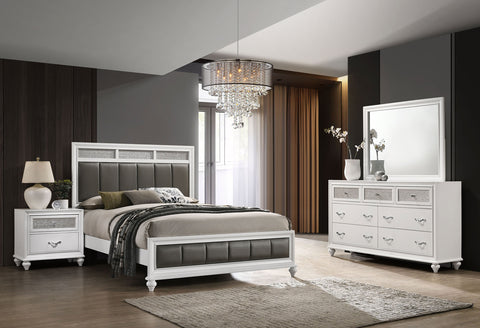 Percy 4-piece Eastern King Bedroom Set WhiteWhite