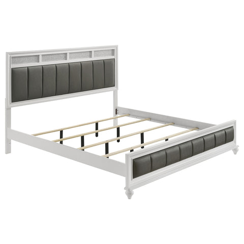 Percy 4-piece Eastern King Bedroom Set WhiteWhite