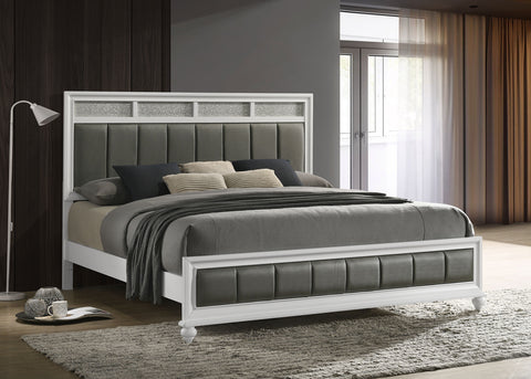 Percy Wood Eastern King Panel Bed WhiteWhite