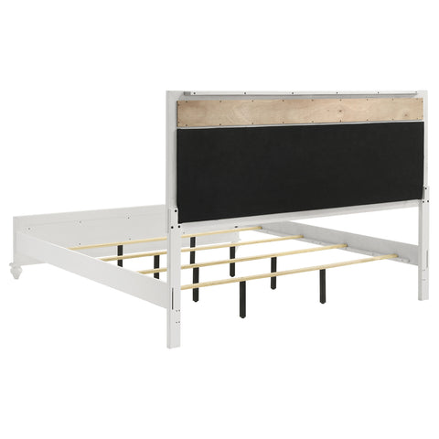 Percy Wood Eastern King Panel Bed WhiteWhite