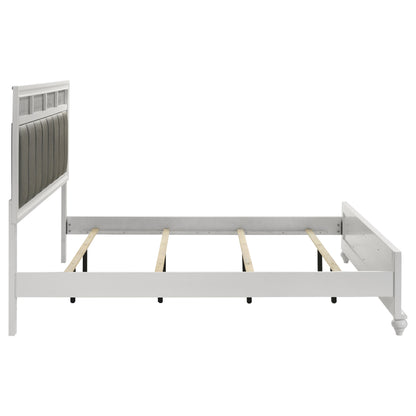 Percy Wood Eastern King Panel Bed WhiteWhite
