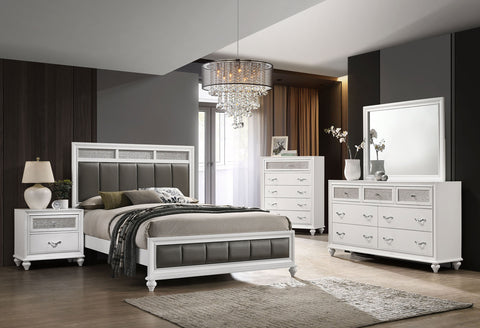 Percy 5-piece California King Bedroom Set WhiteWhite