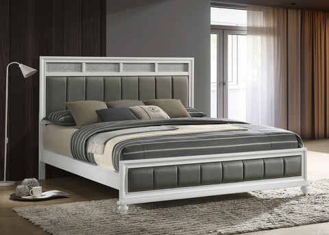 Percy Wood California King Panel Bed WhiteWhite