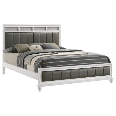 Percy Wood California King Panel Bed WhiteWhite