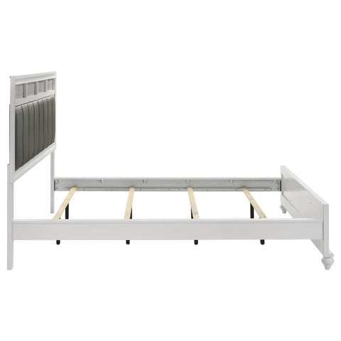Percy Wood California King Panel Bed WhiteWhite