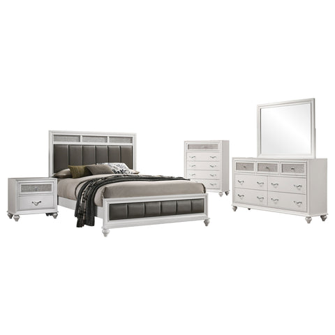 Percy 5-piece Queen Bedroom Set WhiteWhite