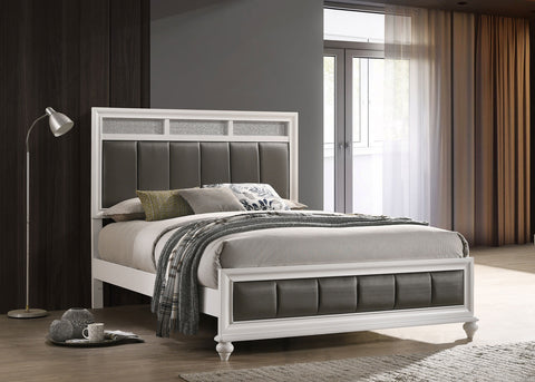 Percy Wood Queen Panel Bed WhiteWhite