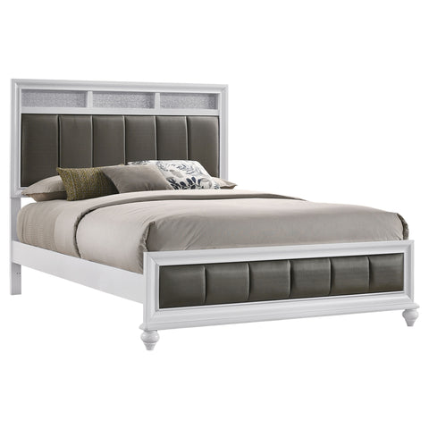 Percy Wood Queen Panel Bed WhiteWhite
