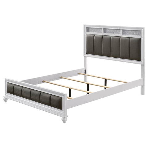 Percy Wood Queen Panel Bed WhiteWhite