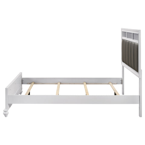 Percy Wood Queen Panel Bed WhiteWhite