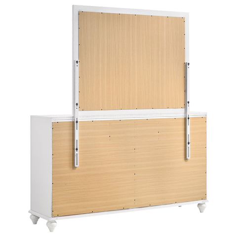 Percy 7-drawer Dresser with Mirror WhiteWhite
