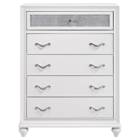 Percy 5-drawer Bedroom Chest WhiteWhite
