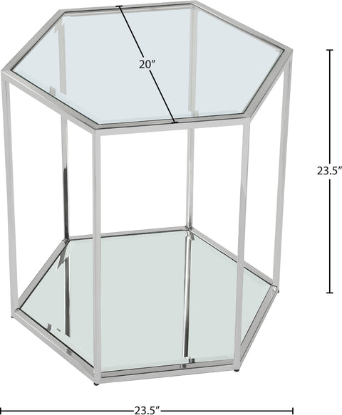 Cruz Brushed Chrome End Table ET