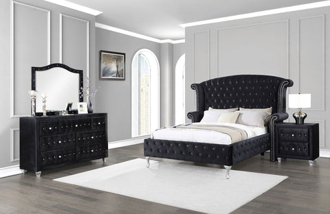 Colleen 4-piece California King Bedroom Set BlackBlack
