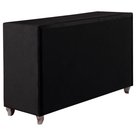 Colleen 7-drawer Upholstered Dresser BlackBlack