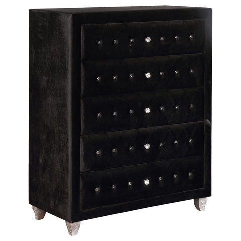 Colleen 5-drawer Bedroom Chest BlackBlack