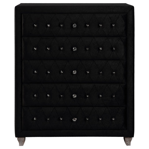 Colleen 5-drawer Bedroom Chest BlackBlack