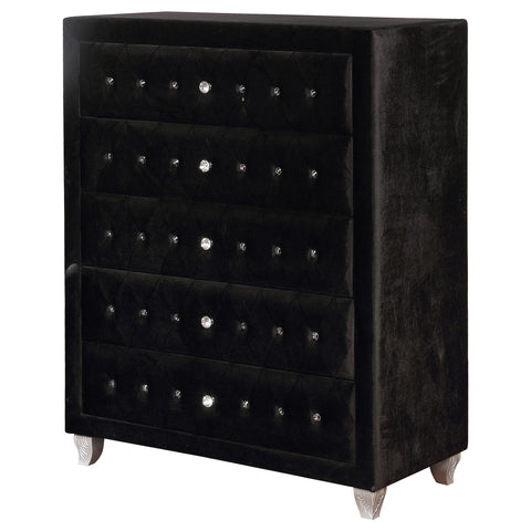 Colleen 5-drawer Bedroom Chest BlackBlack