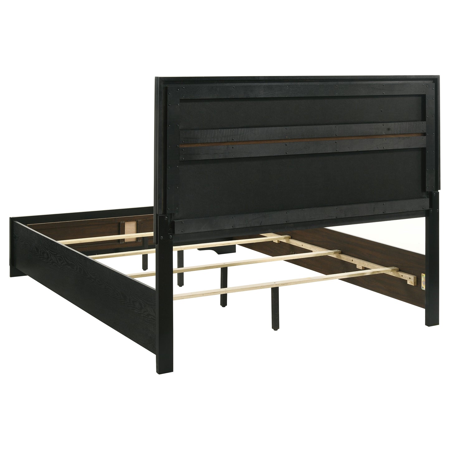 townsend 55-inch upholstered full panel bed black