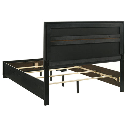 Townsend 55-inch Upholstered Full Panel Bed Black