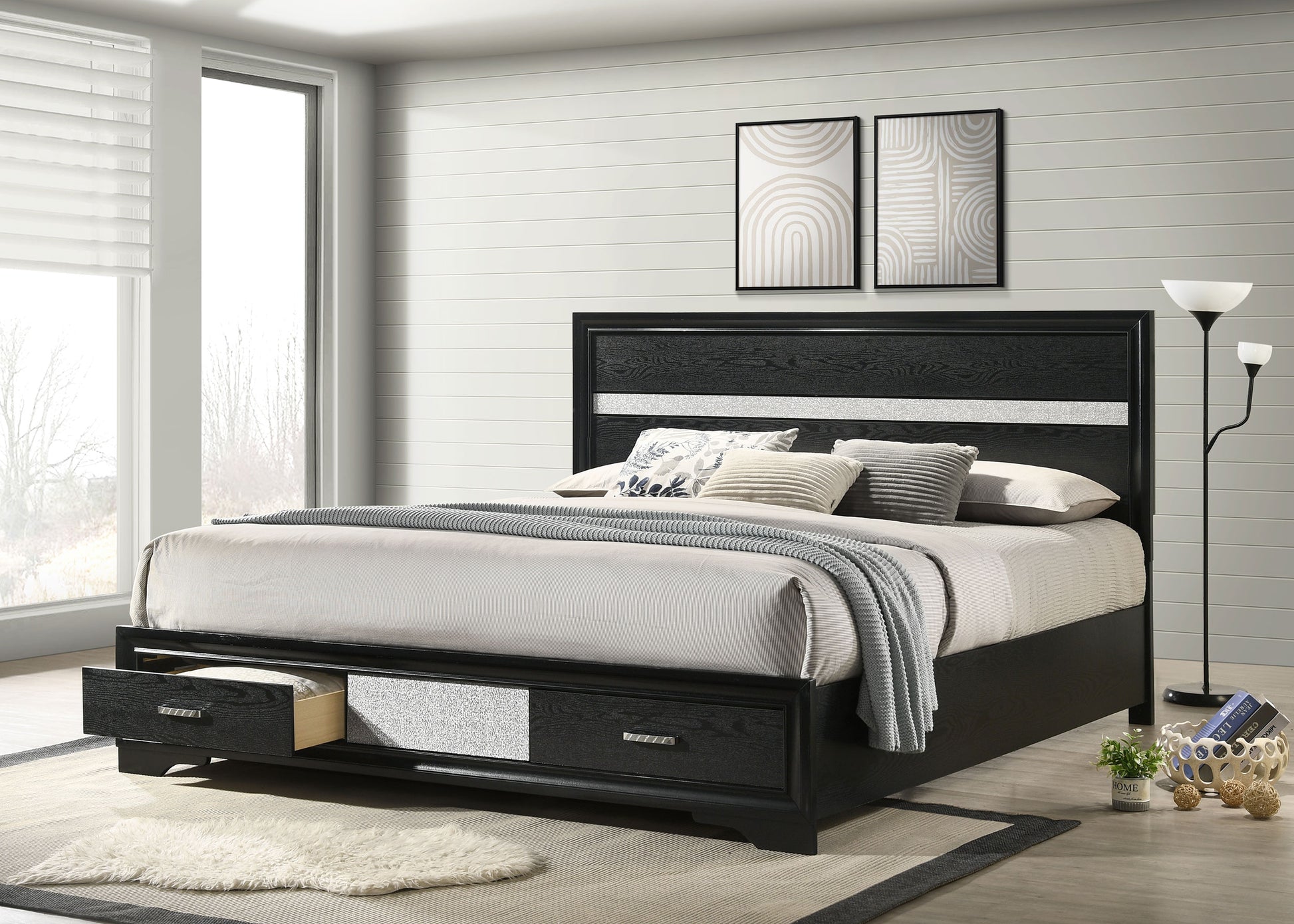 California King Storage Bed