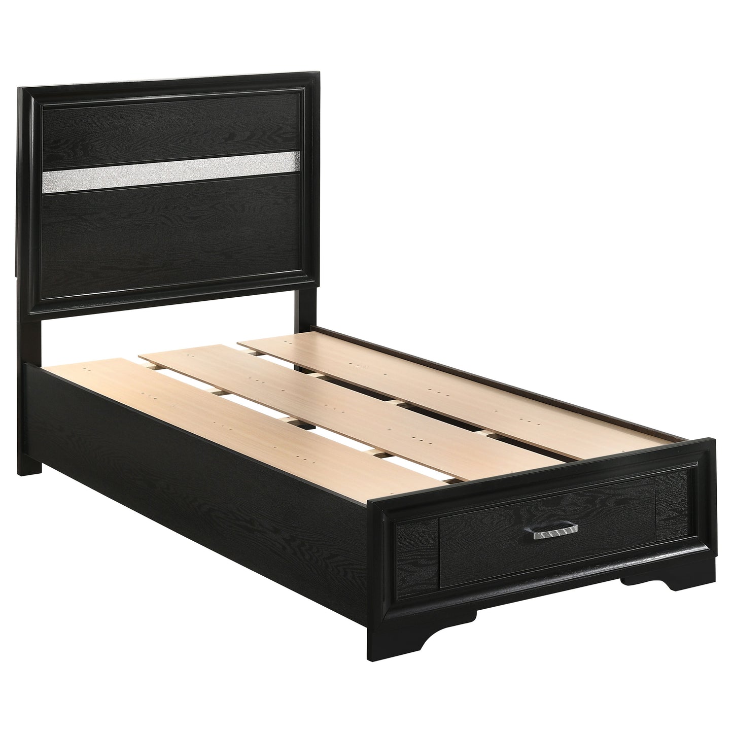 twin storage bed