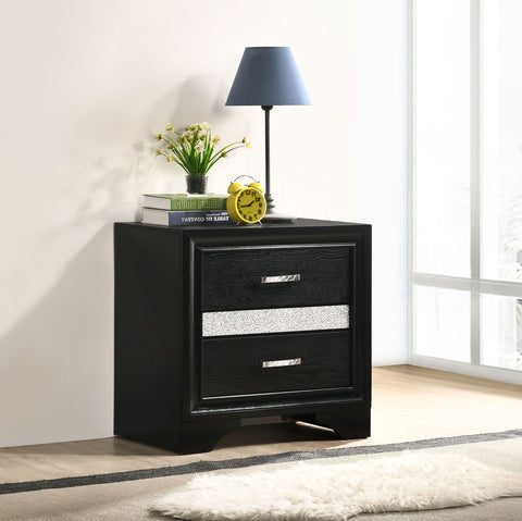 Olvera 2-drawer Nightstand BlackBlack