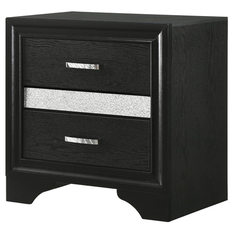 Olvera 2-drawer Nightstand BlackBlack