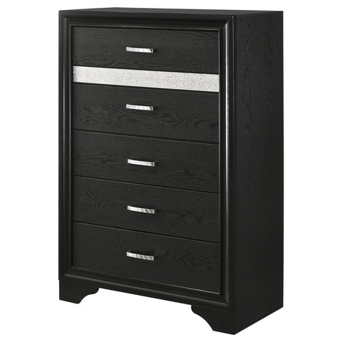 Olvera 5-drawer Bedroom Chest BlackBlack