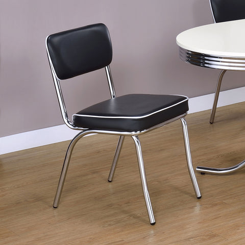 Kemper Upholstered Dining Side Chair Black (Set of 2)Black