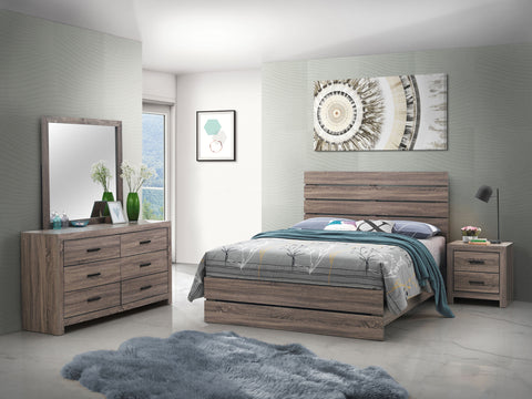Lovegood 4-piece Queen Bedroom Set Barrel Oak