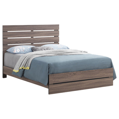 Oriel Wood Queen Panel Bed Barrel OakBarrel Oak