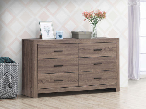 Oriel 6-drawer Dresser Barrel OakBarrel Oak