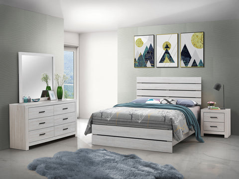 Lovegood 4-piece Eastern King Bedroom Set Coastal White