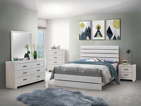 Lovegood 5-piece Eastern King Bedroom Set Coastal White