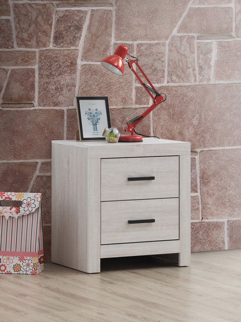 Oriel 2-drawer Nightstand Coastal WhiteCoastal White