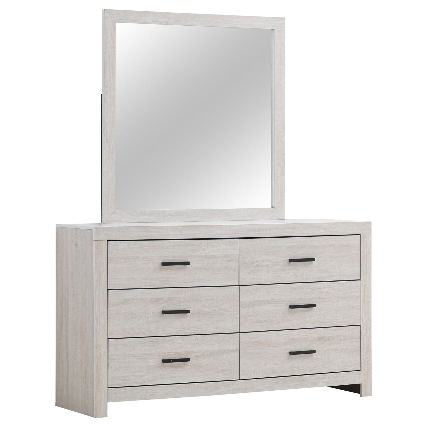 oriel 6-drawer dresser with mirror coastal whitecoastal white