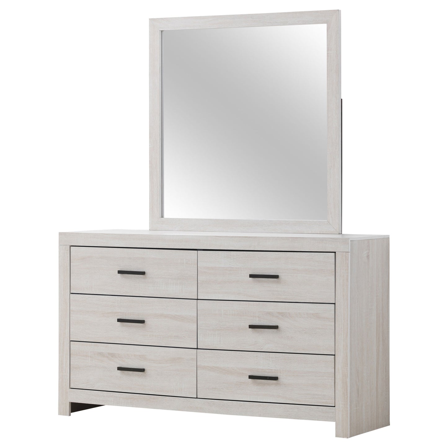 oriel 6-drawer dresser with mirror coastal whitecoastal white