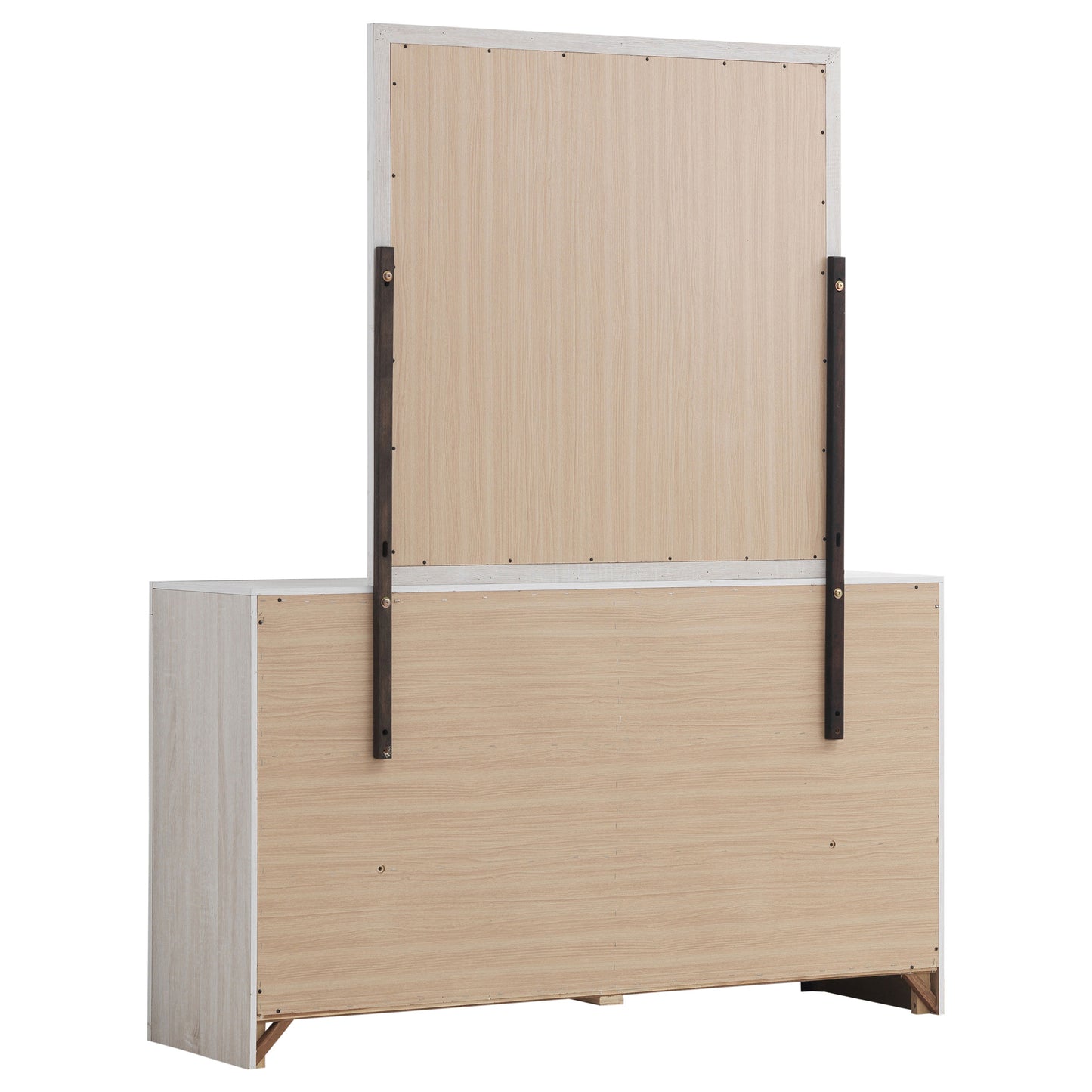 oriel 6-drawer dresser with mirror coastal whitecoastal white