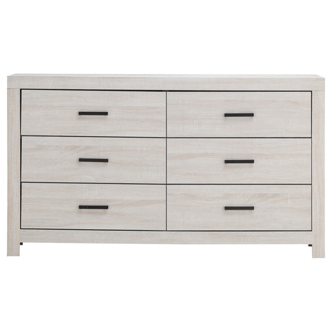 Oriel 6-drawer Dresser Coastal WhiteCoastal White