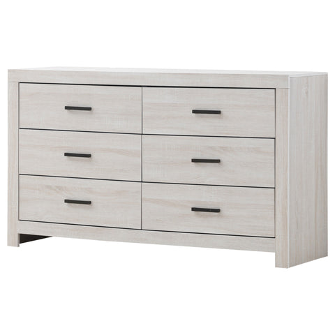 Oriel 6-drawer Dresser Coastal WhiteCoastal White