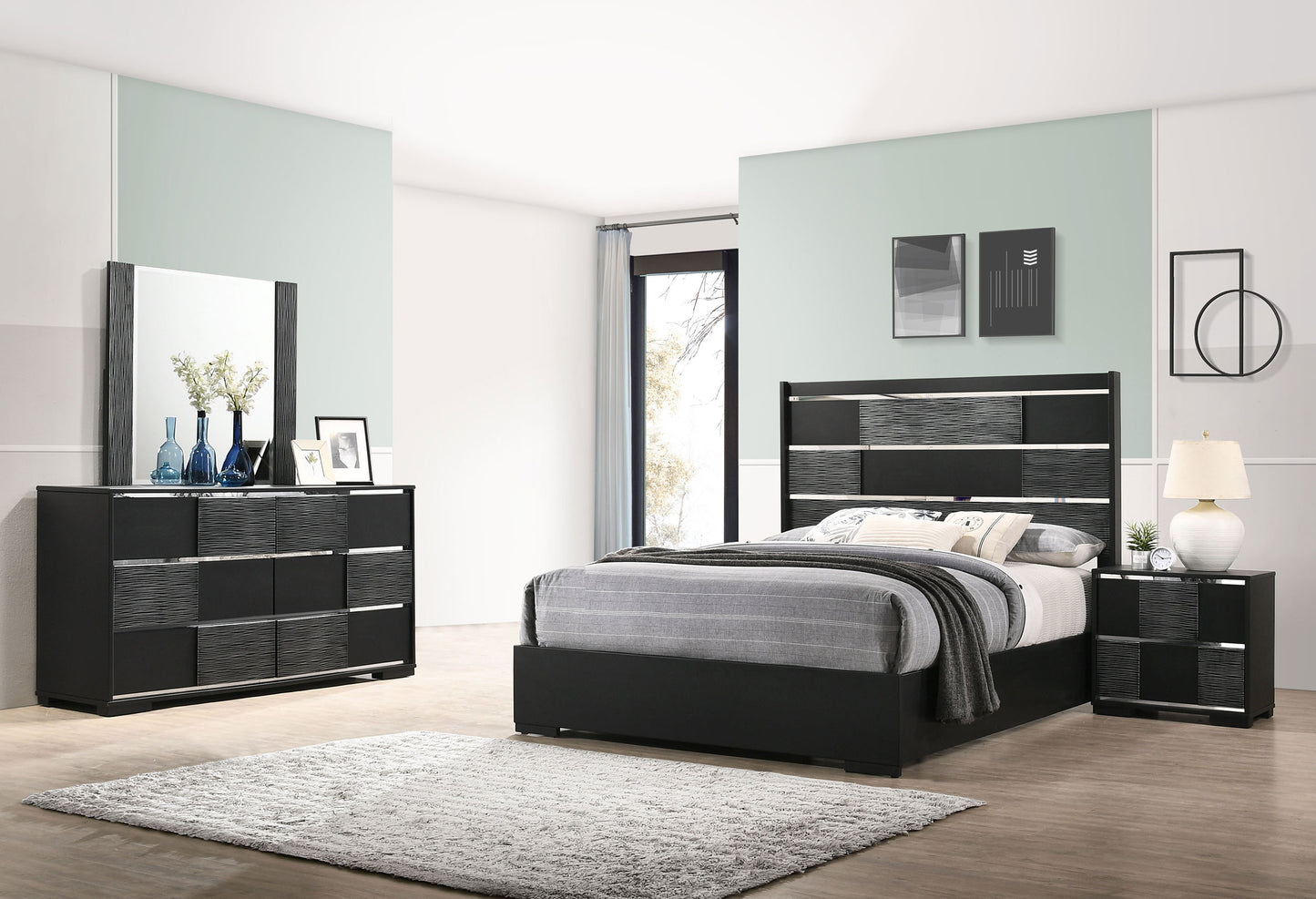 queen bed 4 pc set