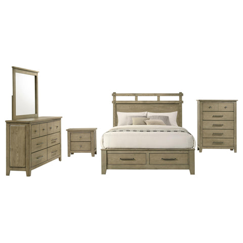Byers 5-piece Queen Bedroom Set Vineyard Oak
