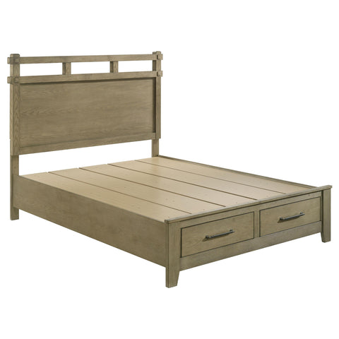 Byers 59-inch Queen Panel Storage Bed Vineyard Oak