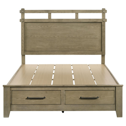 Byers 59-inch Queen Panel Storage Bed Vineyard Oak