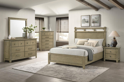 Byers 61-inch Eastern King Panel Bed Vineyard Oak